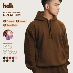 Hoodie Pria / Wanita Premium Oversize Relaxed-Fit Fleece | Tebal & Adem | Handmade Lokal - Hoodieku