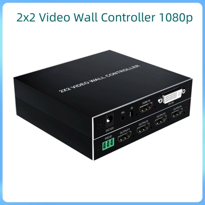 Product Introduction of 2x2 Video Wall Controller 1080p TV Splicing Box 1x2 1x3 1x4 2x1 3x1 4x1 HD DVI Switch 4 Screen Splicer Processor 28