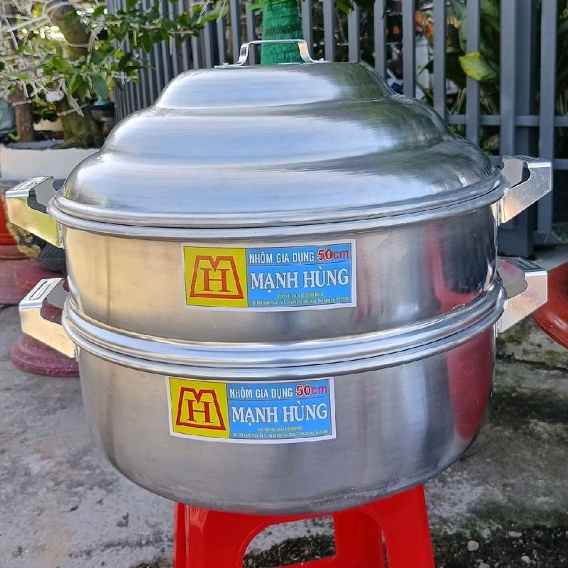  xửng hấp 50cm.nhôm chính hãng mạnh Hùng sáng bóng dầy dặn.để hấp sôi.hấp bánh bao.hấp bánh lăn.hấp gà.hấp ghẹ vv. 