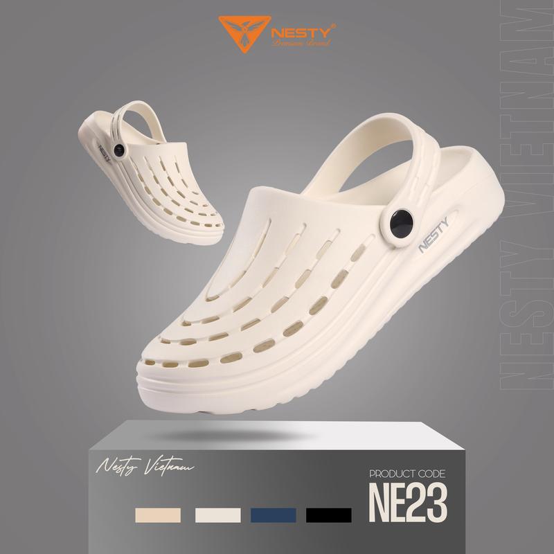 NE23 Tặng Charm DÉP SỤC NESTY CÓ SIZE CHO BÉ CHẤT LIỆU NHỰA EVA KHÔNG MÙI NHẸ ÊM VÀ KHÔNG THẤM NƯỚC