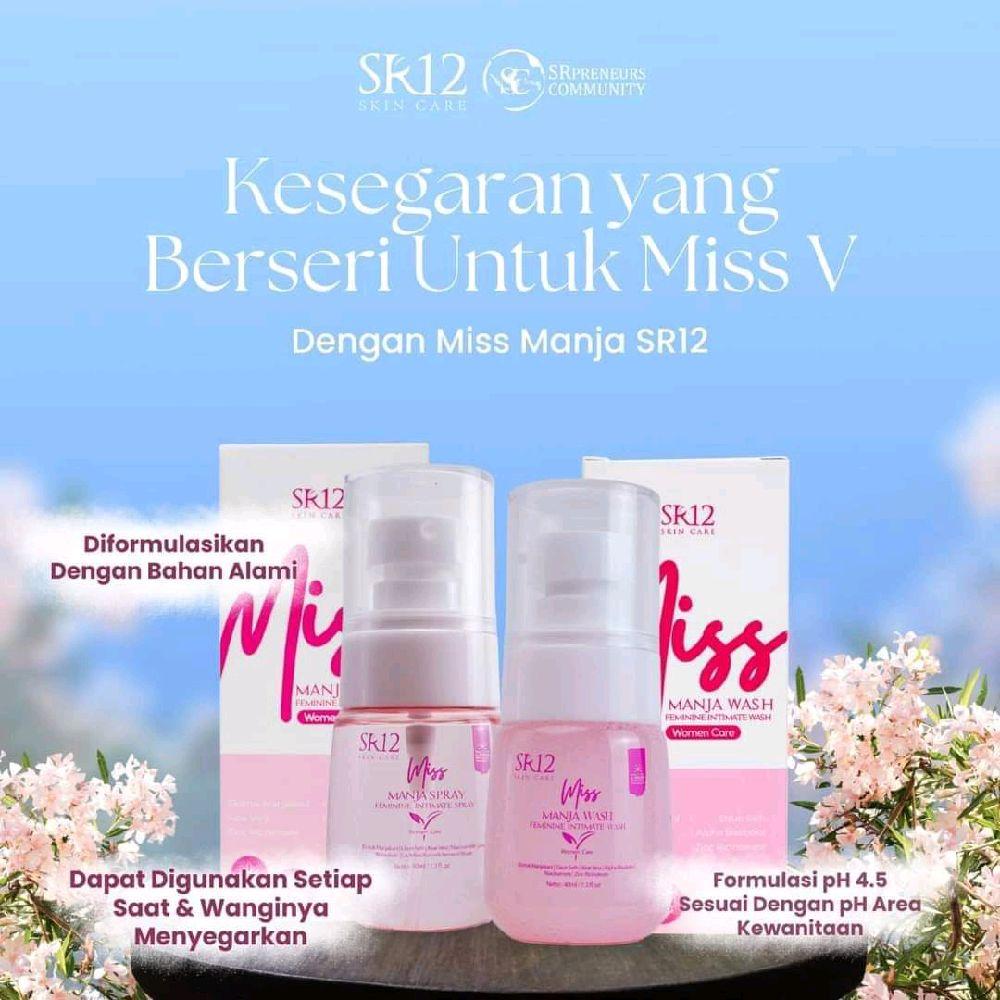 Paket miss manja wash & spray sr12 perawatan untuk kewanitaan Femenime hygenis kewanitaan keputihan gatal dan pewangi