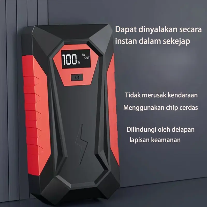 FEXON COD 10000A Baterai Mobil Jump Starter Untuk Semua Gas Atau Hingga 12L Diesel Jump Starter Mobil Bertenaga Dengan Dual USB Quick Charge Dan Output DC 12V Jump Pack dengan Lampu Terang LED Built-in 1