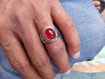 Product Review of Paket Assian 4pcs Minyak Manii Gajah dan Cincin Batu Red Baron Ring Alpaka - Oil from r**u 0