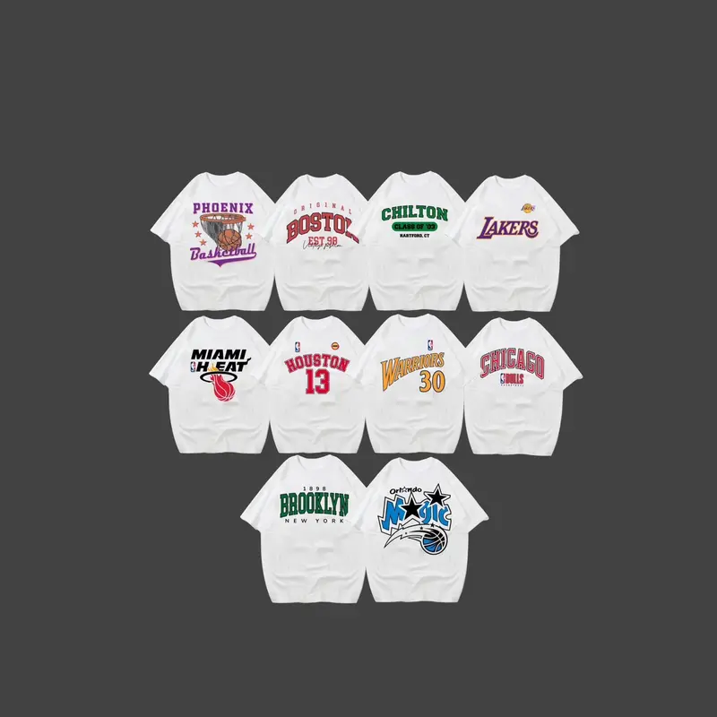 ISI 3 PCS KAOS MOTIF BASKETBALL KAOS DISTRO PRIA&WANITA UNISEX RANDOM LENGAN PENDEK FULL TAG SABLON PLASTISOL BAHAN SEMI KATUN CAMPURAN POLYSTER 2