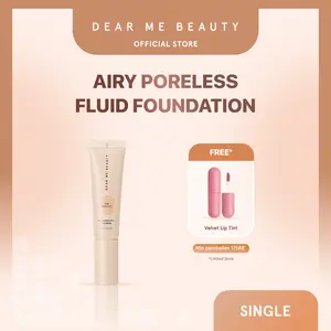 Dear Me Beauty Airy Poreless Fluid Foundation - Foundation Ringan Poreless Untuk Semua Skintone