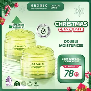 [GROGLO] BUY 1 GET 1 special live - Moisturizer Pelembab gel skincare Korea mencerahkan menghidrasi melembabkan glowing mencegah timbulnya jerawat mengontrol minyak serta memperbaiki skin barrier