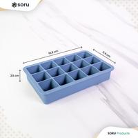 Gambar SORU – Cetakan Es Batu Silikon BPA Free Anti Pecah Kotak & Bulat 6/8/15 Lubang – Ice Cube Tray - Bulat 8 Lubang, Biru dari Soru Indonesia Kota Bandung 4 Tokopedia