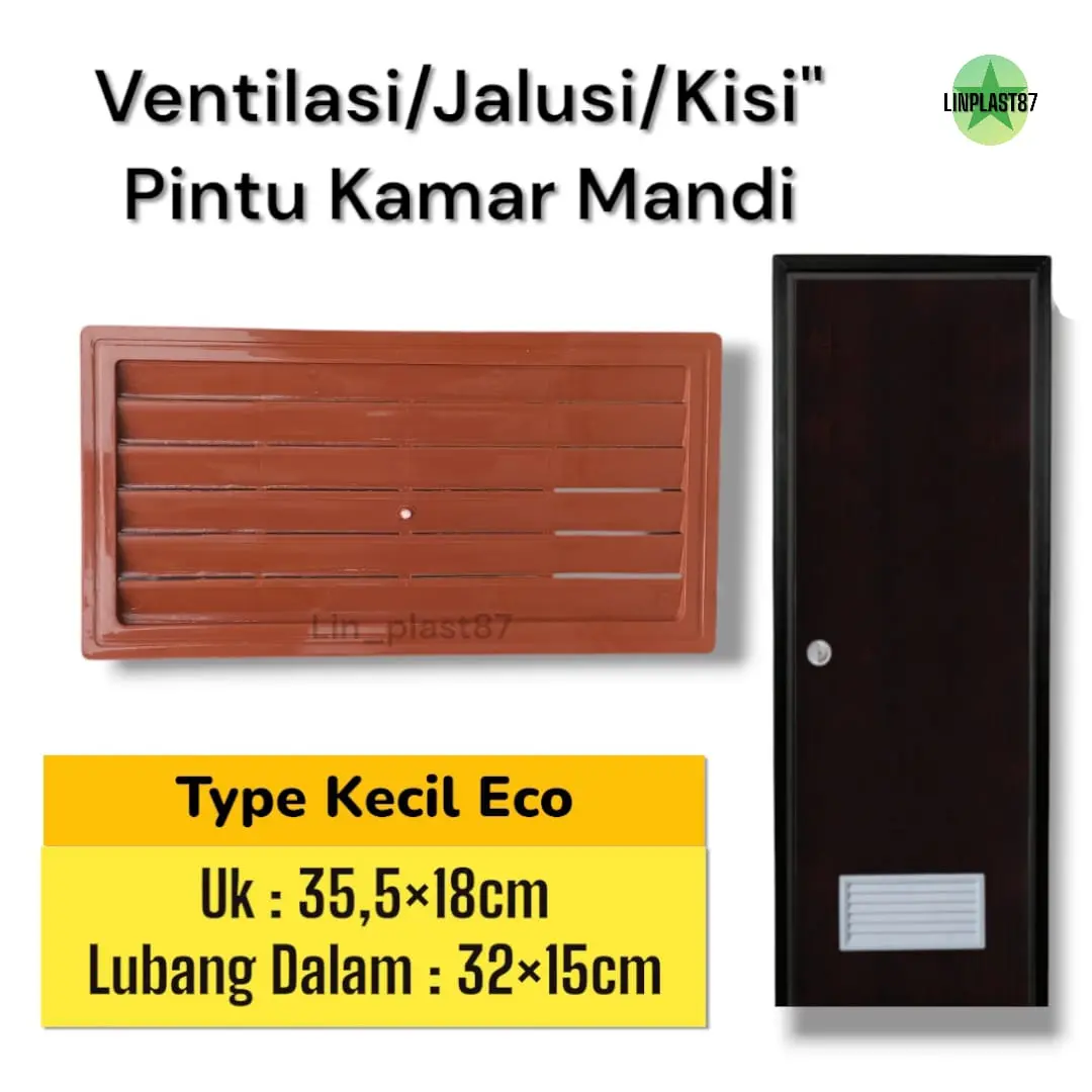 JALUSI/VENTILASI PINTU KAMAR MANDI PVC|VENTILASI UDARA PINTU KAMAR MANDI|TOILET|KISI-KISI UDARA