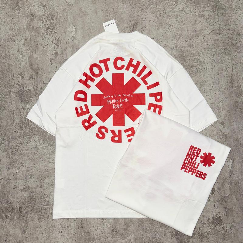 Baju Kaos Red Hot Chili Peppers - T Shirt Rhcp White 20s 4