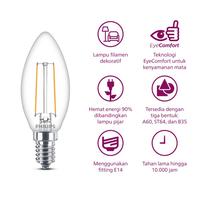 Gambar Paket Lampu Philips Beli 3 Dapat 4  Lampu Philips Filament Bohlam LED 2W B35 E14 Kuning dari Philips lighting Jakarta Kota Administrasi Jakarta Timur 5 Tokopedia