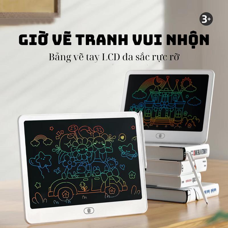 [ Đồ Chơi Giáo Dục ] Bảng Viết Điện Tử LCD Cho Bé  – Viết Xóa Nhiều Lần, Không Hại Mắt