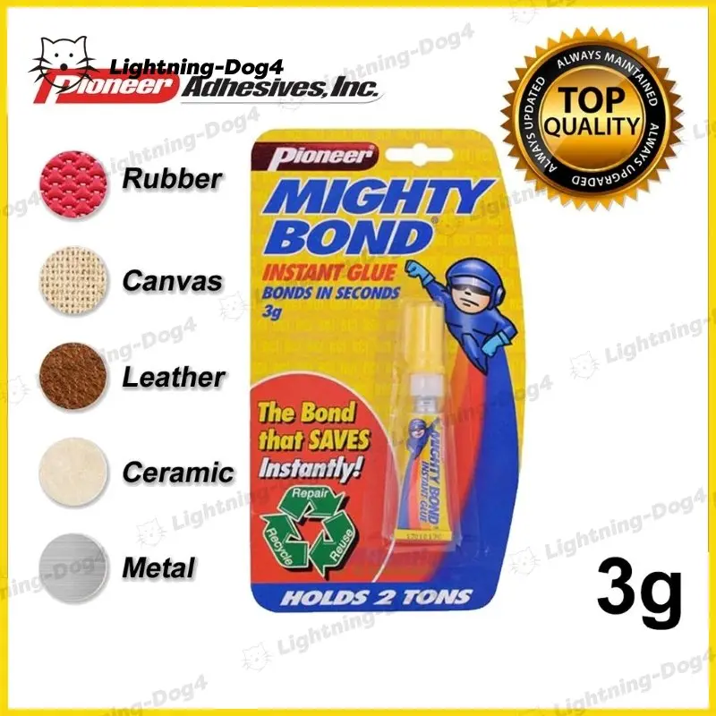 1pcs Mighty Bond 3g Super Glue Instant Glue Soft rubber shoe repair waterproof universal strong