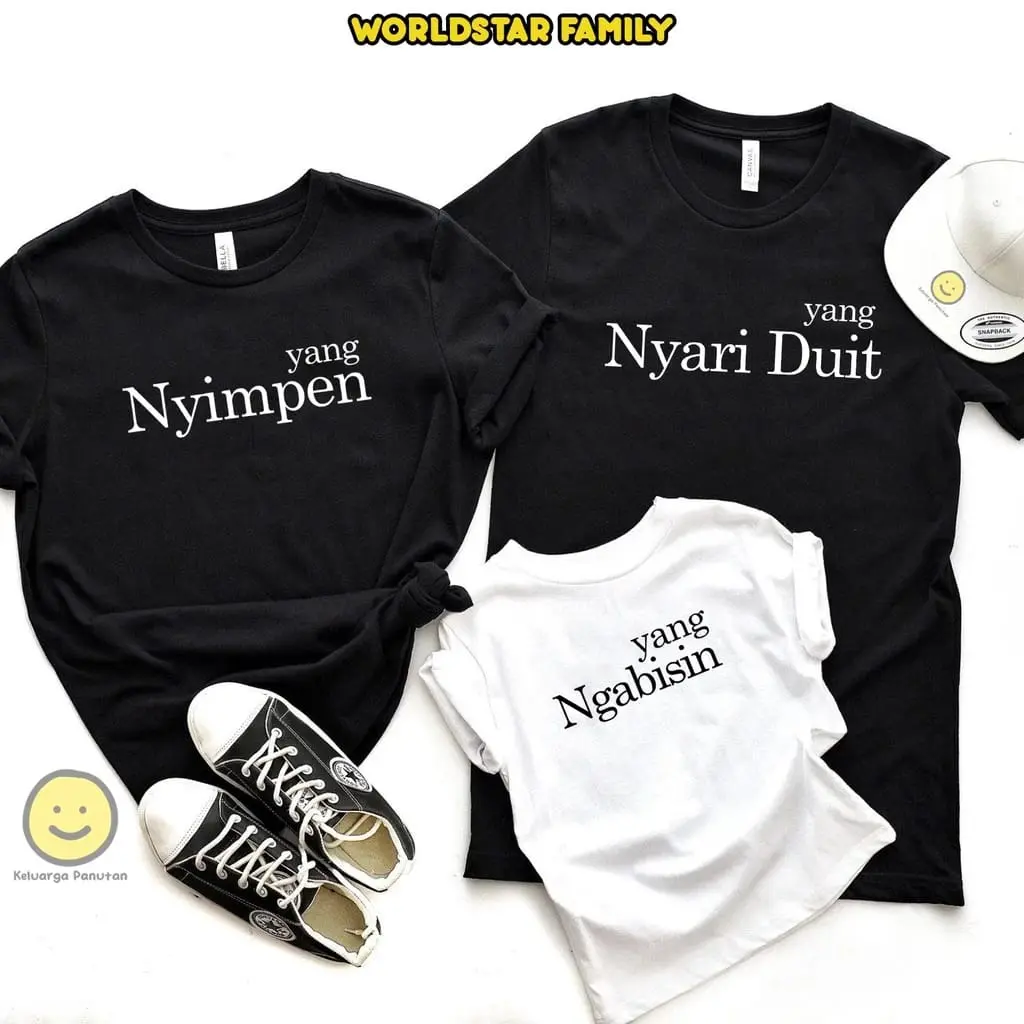 Kaos Couple Pasangan Keluarga Terbaru Model Tangan Pendek yang Nyari Duit Kaos Terbaru Kaos Terlaris 2023