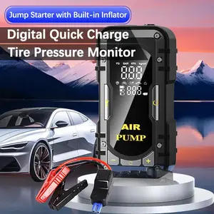 6000A 14.8V Portable Jump Starter & Air Compressor Combo | 150PSI Auto Stop Tire Inflator | Smart Cable for Car, Truck, Motorcyc