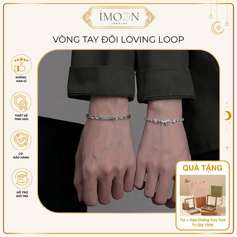 Vòng Tay Đôi Hợp Kim Mạ Bạc Cao Cấp Cho Các Cặp Đôi Quà Tặng Người Yêu Tặng Túi…