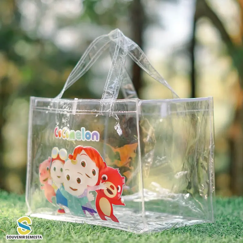 Tas Ultah Muat Kotak Bento / Tas Ulang tahun Anak / Goodie Bag MIKA TRANSPARAN 6