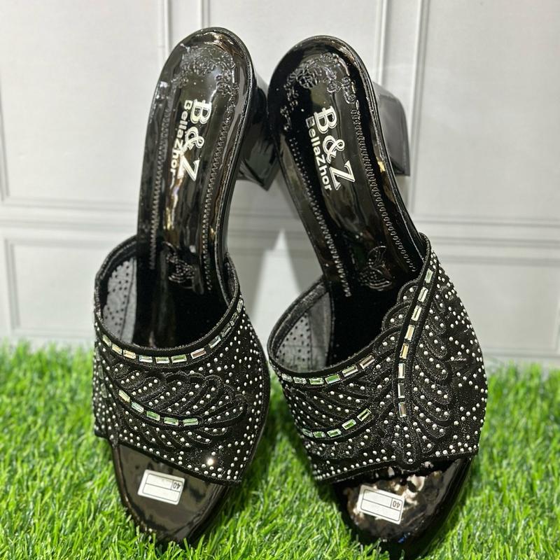 Sandal Helss pesta Kp-08 sandal kondangan Size 37-42 COD Heels Shoes Wanita Cewek Karet Sendal High 2