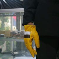 Gambar Rexs Gloves – Sarung Tangan Motor Kulit Asli Pria Wanita | Full Finger, Stylish & Safety & Elegan - Warna Kuning Kombinasi Coklat Putih - Kuning, M dari Rexs Official Kota Administrasi Jakarta Selatan 3 Tokopedia