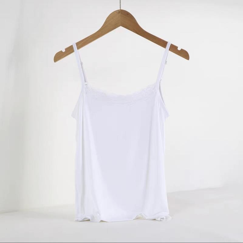 Summer modal elastic lace girls wear small camisole inside and outside wear 0