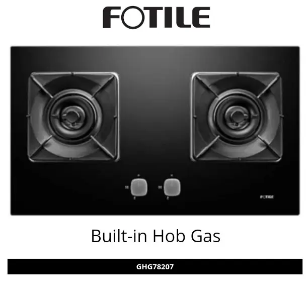 FOTILE Kompor Tanam Gas 2 Tungku/Built-In Hob Gas type GHG78211 Free Baterai Free Installasi