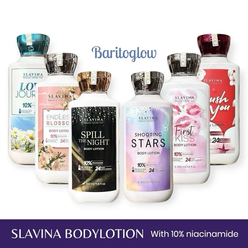 HANDBODY SLAVINA  Whitening Body Lotion by Nagita Slavina Moisturizer Untuk Kulit Kering dan Kusam 350ml 0