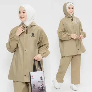 EXTRIME LITE Jas Hujan Motor Pria dan Wanita Original Bahan Tebal PVC Dapat digunakan kembali raincoat