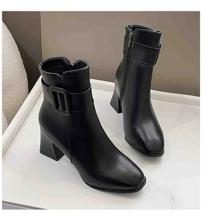 IVEE Boots High Block Jessie Korea IV6210 7