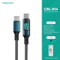 Gambar TECNIX CBL-814 CC TYPE-C TO TYPE-C 60 WATT CABELE DATA LED BATTERY DISPLAY dari Starcomp Solo Kab. Sleman 2 Tokopedia