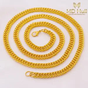 【MD Hull】Kalung Rantai Cuban Edisi Eksklusif Internasional (Versi Lebar & Panjang) | Mewah & Tahan Lama, Tren di Media Sosial, Tidak Memudar Warna (Stok Tersedia di Toko)