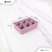 Gambar SORU – Cetakan Es Batu Silikon BPA Free Anti Pecah Kotak & Bulat 6/8/15 Lubang – Ice Cube Tray - Bulat 8 Lubang, Biru dari Soru Indonesia Kota Bandung 3 Tokopedia
