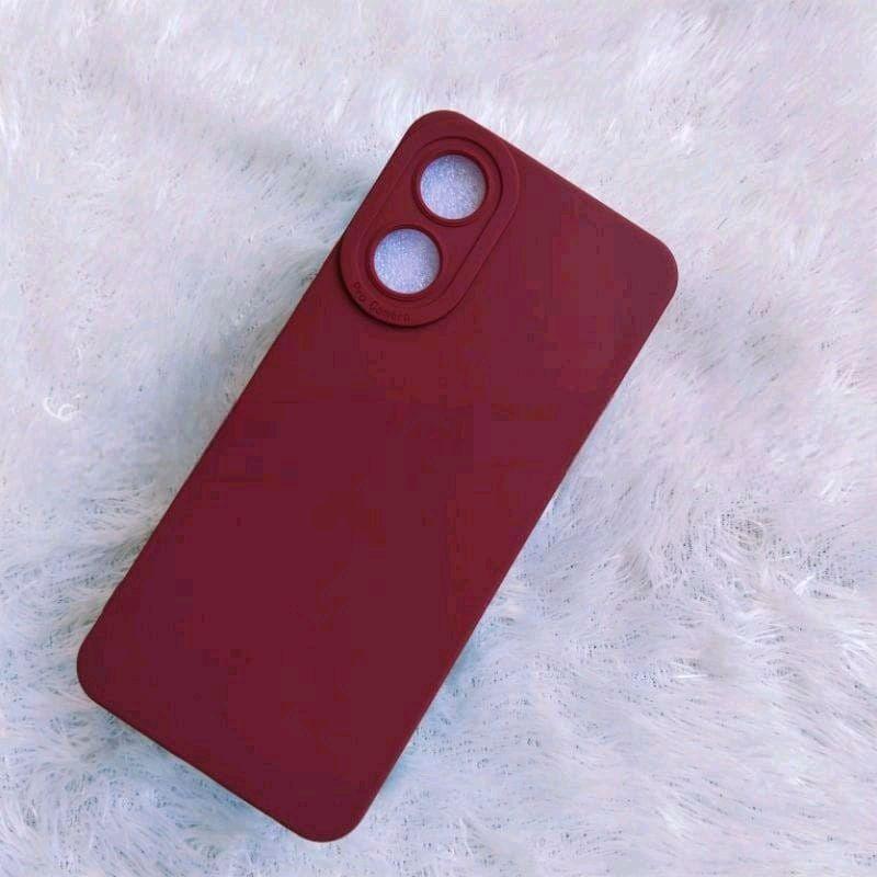 Softcase Casing Pro Camera Cocok untuk OPPO A18/A38 Silikon Macaron Full Cover Bagus lentur+pelindung camera Protection 5