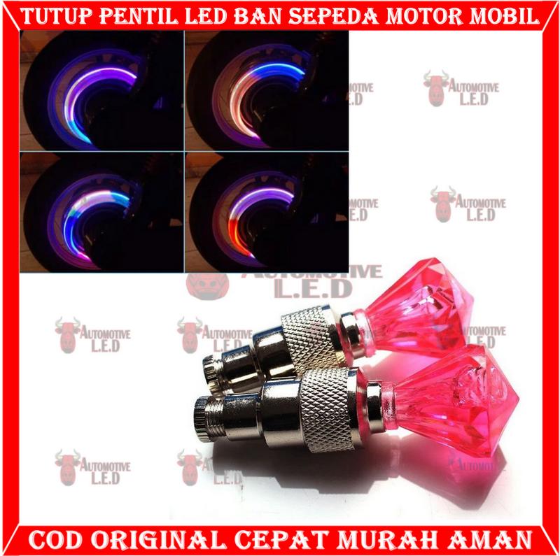 ORIGINAL TUTUP PENTIL LAMPU LED OTOMATIS MOBIL MOTOR  HARGA SEPASANG TUTUP PENTIL MOTOR 2