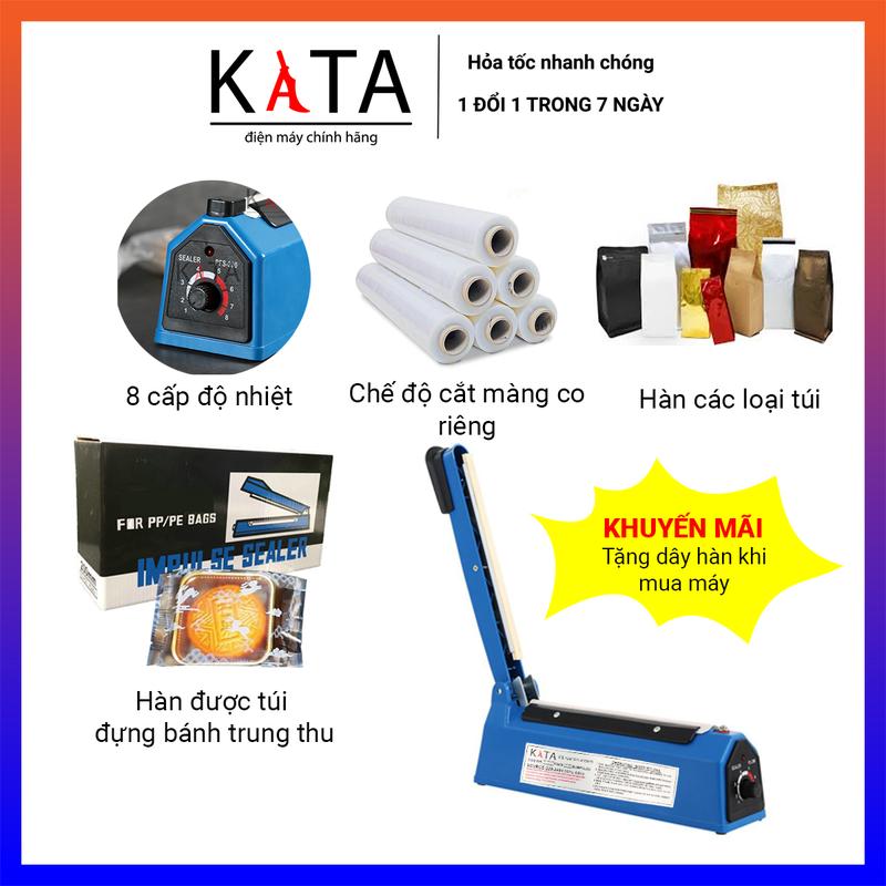 Máy hàn miệng túi nilon túi zip dập tay PFS 200 300 400 để bảo quản thực phẩm bọc sản phẩm bán hàng cắt màng co MHT01