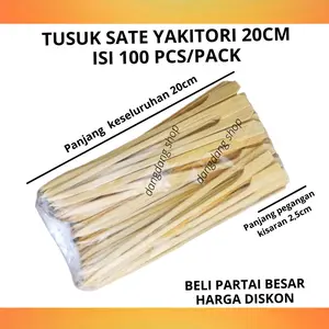 Tusuk sate yakitori 20cm isi 100pcs Kitchenware