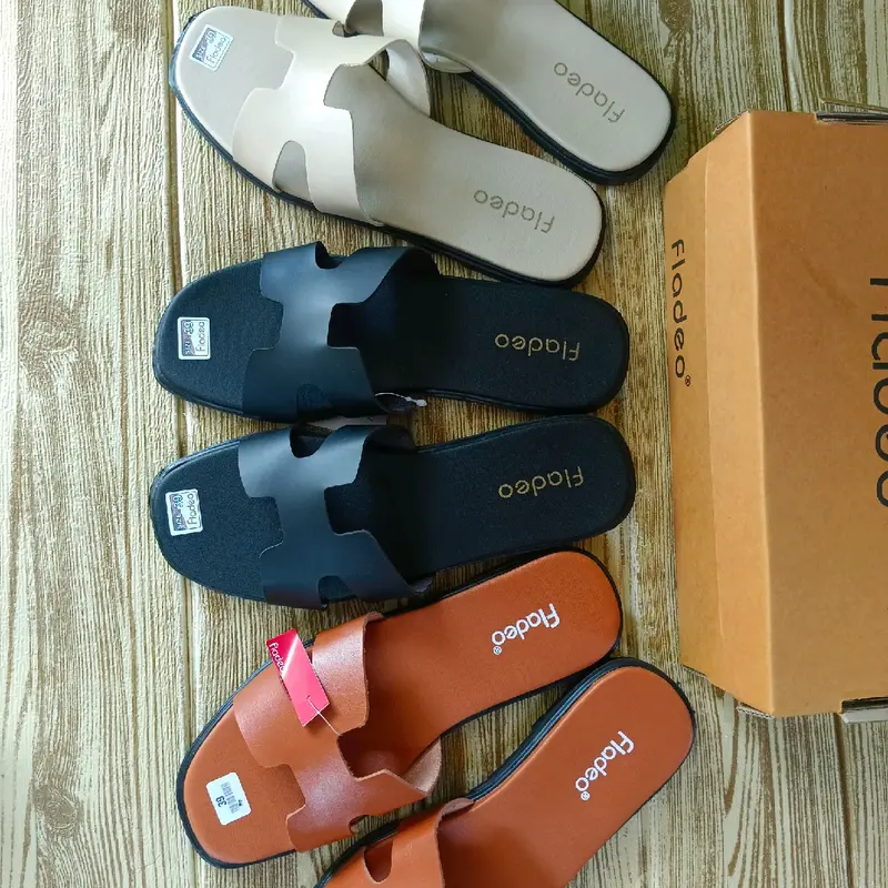 Sandal slop H wanita / sandal kekinian/ sandal slop premium 6