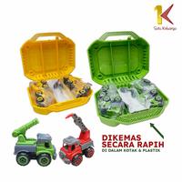 Gambar [COD] SK M185 Mainan Mobil Mobilan Set Koper Anak Mainan Edukasi Mobil Pemadam Kebakaran Mobil Tentara - HIJAU dari satukeluargaid Kab. Tangerang 2 Tokopedia