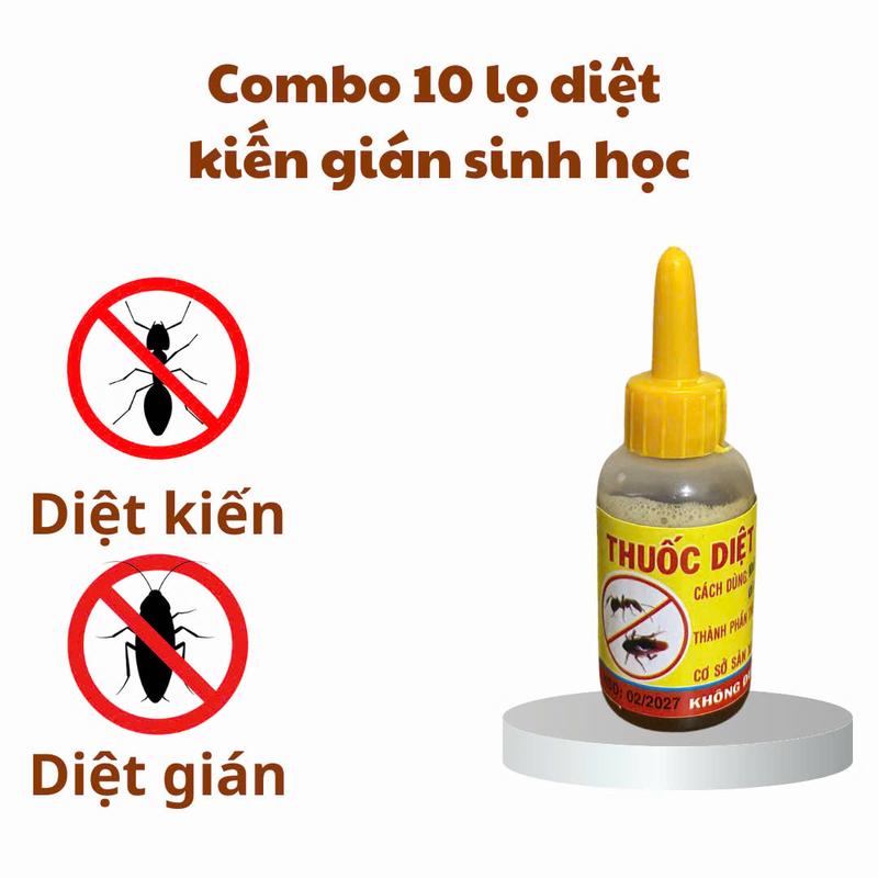 10 chai chất lỏng diệt trừ Kiến và Gián sinh học , thân thiện với môi trường , an toàn cho người và vật nuôi