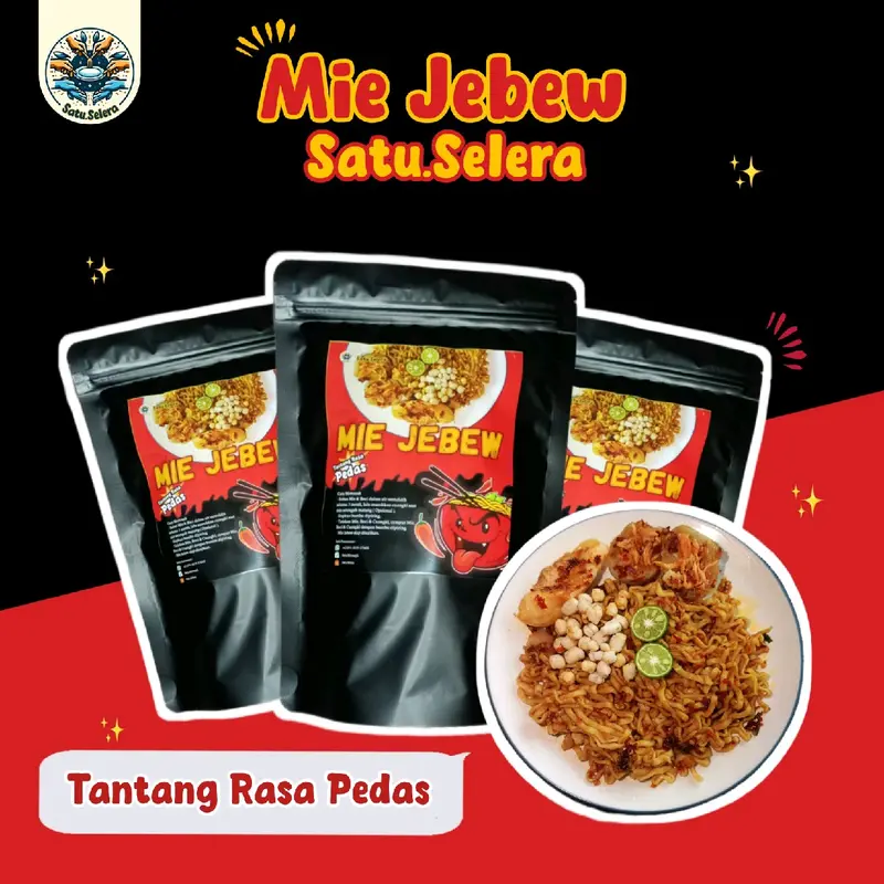 SATU.SELERA MIE JEBEW INSTAN PEDAS || MIE JEBEW BASO ACI || MIE JEBEW PEDAS MANIS || MIE JEBEW GEPENG 1