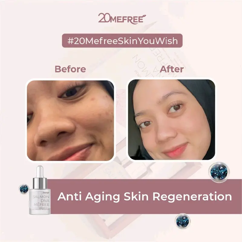 Salmon DNA Mefree - Anti Aging Serum For All Skin - Anti Penuaan, Perawatan Kerutan Wajah, Serum Anti Aging dan Mengencangkan Kulit Kering 5
