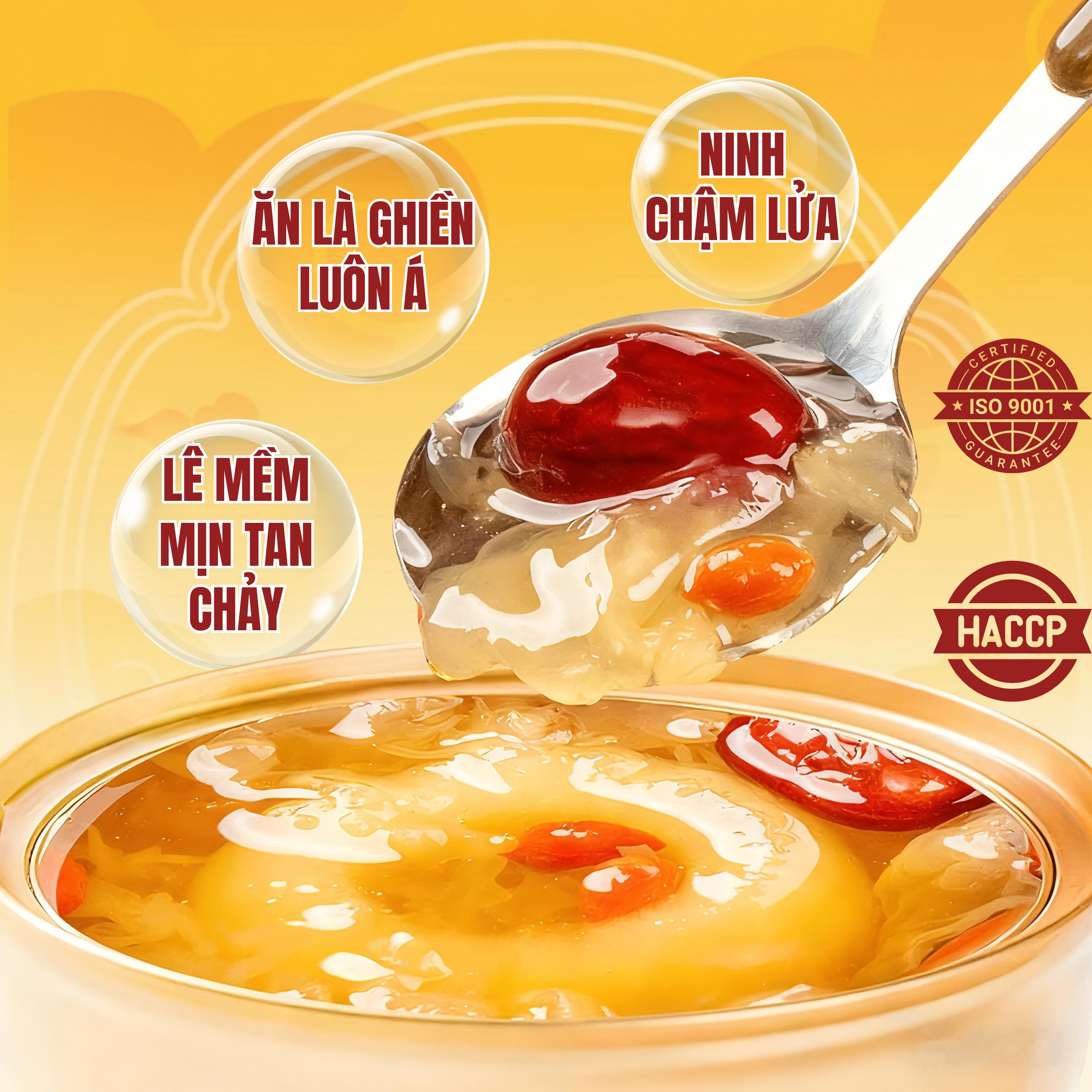 [Combo 2 Chén Mix 2 Vị] Lê Nướng Tổ Yến 258g/Chén & Thạch Hoa Cúc Thạch Hộc 168g/Chén – Ăn Liền | Nương Nương
