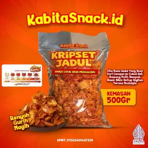 Kripset Kripik Singkong Pedas Asin Gurih Nagih Terenak 500gr