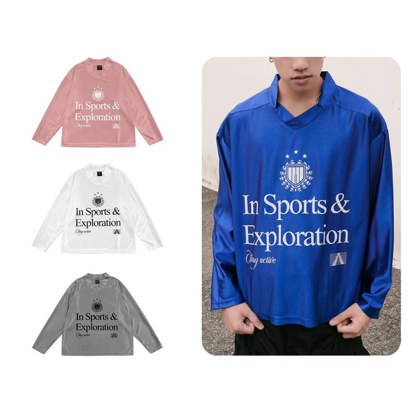 Áo longsleeves Active Odin Club Áo thể thao dài tay vải bóng chiếu mềm mại phong cách đường phố