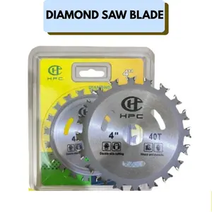 Mata Gerinda Kayu 2 Sisi 4 Inch Saw Blade Potong Belah Kayu Mata Double 40T Grinder Lebih Awet
