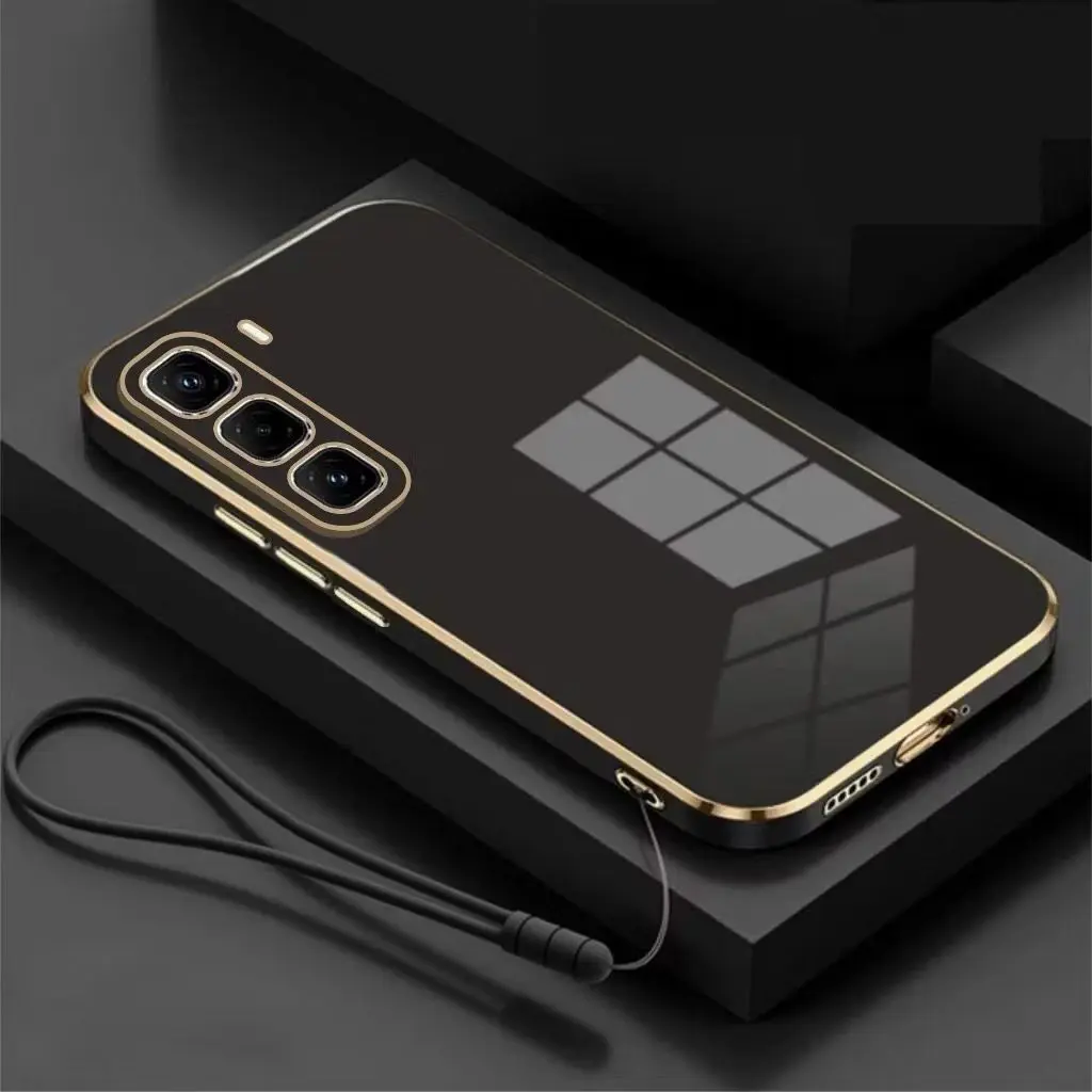Premium Case INFINIX HOT 50 4G 5G HOT 50 PRO HOT 50 PRO+ Luxury Softcase free Lanyard Silicon