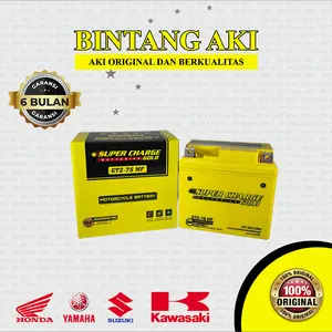 SUPERCHARGE GOLD GTZ7S 7AH Aki Gel Motor Yamaha Nmax Aerox 155 Lexi Fino Grande Freego S XT 225 WR 250 F TTR 150 Fazzio Kendaraan Motorcycle