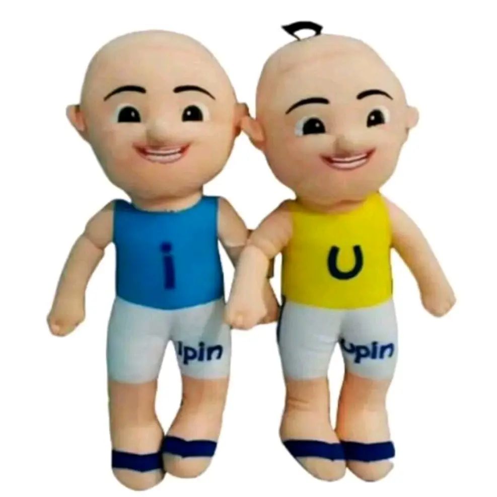 boneka upin dan ipin ukuran M tinggi 35CM berlebel SNI  Dolls