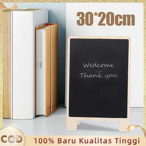 Papan Tulis Kapur 2 Muka 30x20cm Blackboard Standing Papan Tulis Blackboard Kapur Papan Cafe Standing