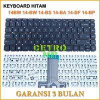 Gambar KEYBOARD COMPATIBLE FOR 14-BS 14-BW TPN Q186 Q187 240 G6 BLACK NON FRAME - CETRO dari Cetro Part Kota Administrasi Jakarta Pusat 2 Tokopedia