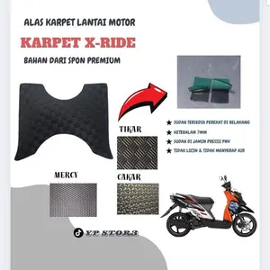 Karpet motor X-Ride bahan Spon premium ketebalan 7-10mm