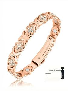 Brazaletes de cobre para mujeres, Brazalete magnético de cobre puro con 3500 gauss de imanes efectivos
